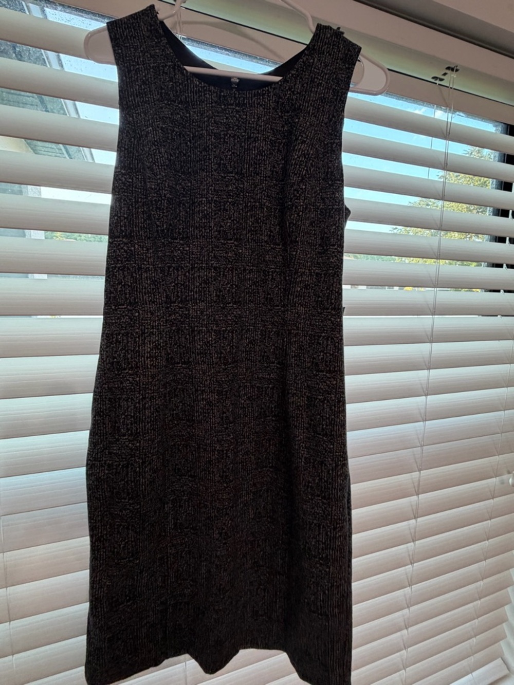 White House Black Market Black Asymmetrical Sheath Dress